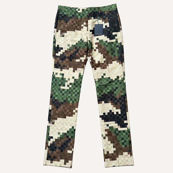 Size 36US - Louis Vuitton Damoflage Pharrell Cigarette Pants - Picture 1 of 12
